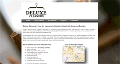 Desktop Screenshot of deluxecleanersnc.com